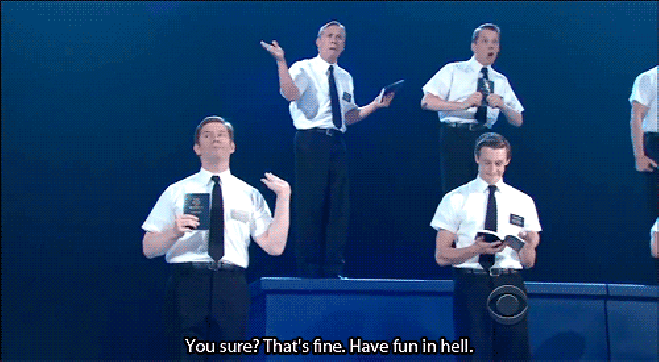 book of mormon have fun in hell